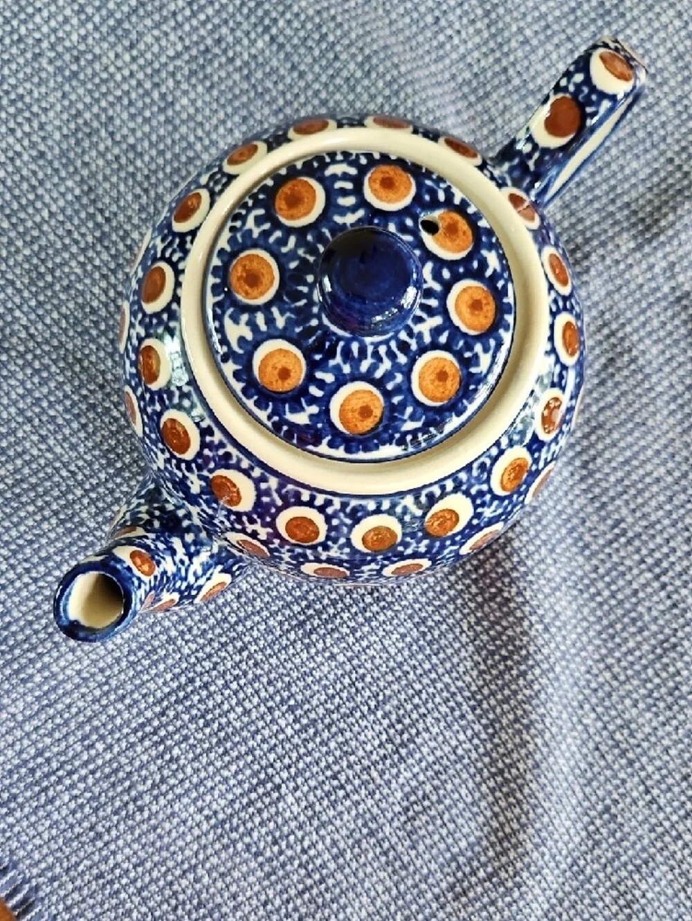 Polish Pottery Round Teapot